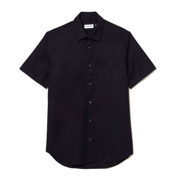 Lacoste Men's Regular Fit Solid Cotton Shirt - CH8528-HDE | Lazada
