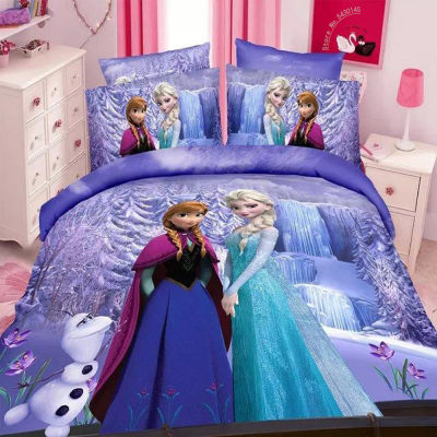 Home Textile Cartoon Childrens Cartoon Duvet Quilt Cover Pillowcase Girl Birthday Bedroom Decoration Bedding