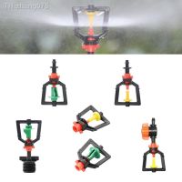 5Pcs Greenhouse 360 Refraction Micro Nozzle Garden Drip Irrigation Misting System Hanging Humidifier Sprayer w 4/7mm Barb