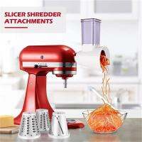 สำหรับ KitchenAid เครื่องตัดผสมแนวตั้งอุปกรณ์หั่นย่อย,เครื่องสลัดสับผัก,เครื่องล้างจานที่มี3ใบมีดปลอดภัย