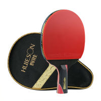 Single Professional Training Carbon Fiber Table Tennis Bat Racket Elasticity Flexible Ping Pong Paddle Straighizontal Grip