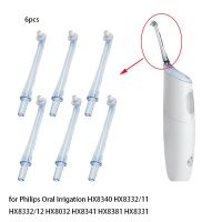 ZZOOI 6pcs Electric Oral Irrigator Nozzle For Philips HX8340 HX8341 HX8381 HX8331 Original Replacement Nozzles Accessories