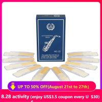 10Pcs Alto Sax Saxophone Reeds Strength 2.5 Soprano Sax Reed Woodwind Instrument Essories For Alto/Tenor/Soprano Sax Clarinet