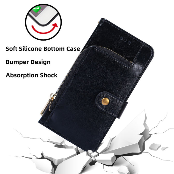 เคสสำหรับ-xiaomi-redmi-note-12-pro-4g-เคสกระเป๋าสตางค์มีซิปพับได้ฝาครอบมีที่เก็บบัตรเป็นหนังแบบกระเป๋าสตางค์