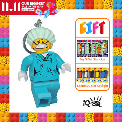 IQ LEGO® Iconic LED luminous Key Chain Pendant Toy (Surgeon)