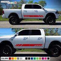 For 2Pcs Side Stripe Decal Graphic Sticker Kit Dodge Ram 1500 2500 Grill Lamp Molding