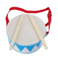 Kids Drum Wood Toy Drum Set with Carry Strap Stick for Kids Toddlers Gift for Develop Childrens Rhythm Sense