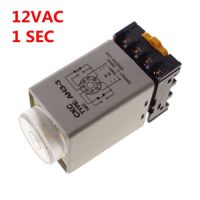 12vac On Delay Timer 0-1วินาทีรีเลย์พร้อมฐานซ็อกเก็ต Pf083a Ah3-3