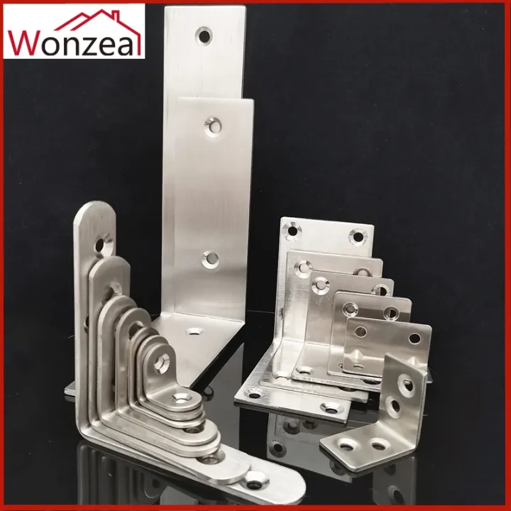 Stainless Steel L shaped Angle Bracket 90 Degree Holder Furniture