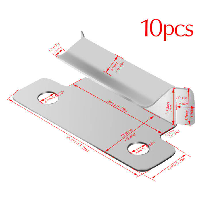 มีในสต็อก-คลิปติดเตียง10ชิ้นเข้ากันได้กับ-ender-3-pro-ender-3-v2-ender-3s-ender-5-pro-cr-20-pro-cr-10s-pro-และเครื่องพิมพ์-creality-3d-สแตนเลสสีเงิน