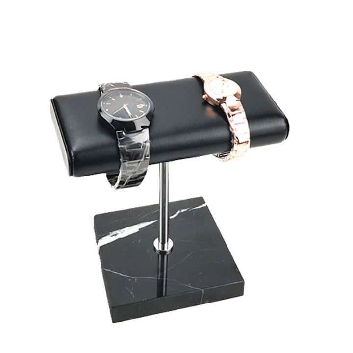 1-pcs-black-marble-base-watch-stand-gold-silver