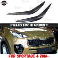 【✆New✆】 XWKMK SHOP เปลือกตาสำหรับไฟหน้าสำหรับ Kia Sportage - Abs แผ่นพลาสติก Cilia ที่ติดคิ้ว Trim อุปกรณ์เสริมตกแต่งรถหมวกครอปกระจกรถการปรับแต่ง