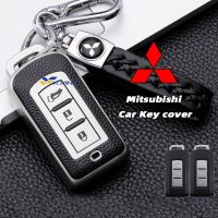 TPU หนัง Grain Remote Car Key Case สำหรับ Mitsubishi Pajero Outlander ASX Eclipse Cross Montero Xpander Remote Fob ผู้ถือ Shell