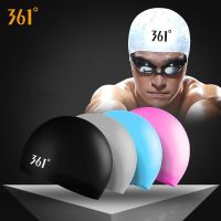 361 °Women Men Waterproof Plus Size Colorful Long Hair Water Sports High Elastic Swim Caps Bathing Beach Surfing Diving Hat