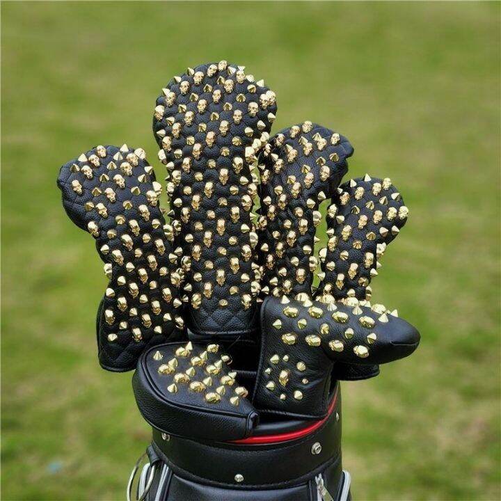 2023-han-edition-skull-skeleton-set-wooden-set-of-golf-clubs-set-pointed-rivet-putter-head-protective-cap