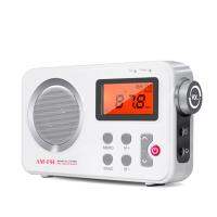 Portable Radio AM FM Audio Receiver Stable Signal Radio with 3.5MM Earphone Plug Stretchable Antenna