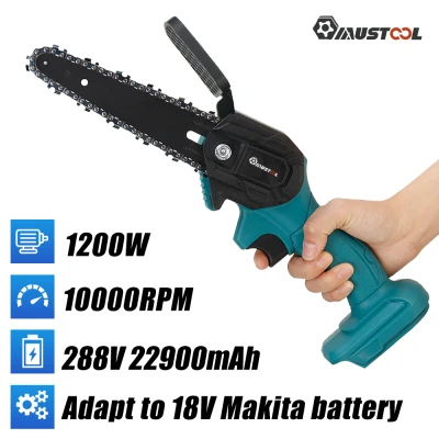 Mustool 6in 288V ไฟฟ้าไร้สายด้วย Baffle Mini One-Hand ไร้สายเลื่อยมือถือ Logging ชุดเลื่อย Mustool 6in 288V ไฟฟ้าไร้สายด้วย Baffle Mini One-Hand ไร้สายเลื่อยมือถือ Logging ชุดเลื่อย