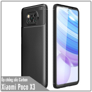 Ốp lưng dành cho Xiaomi Poco X3 NFC chống sốc Carbon