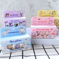 №❣ Cartoon Sanrio Melody Cinnamon Dog Kulomi Pattern Pocket Tape Sticker Set Decorative Pocket Toy Gift