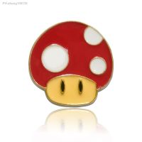 Cartoon Enamel Pins For Backpacks Beautiful Women 39;s Brooches Red Mushroom Badges Vintage Jewelry Gift