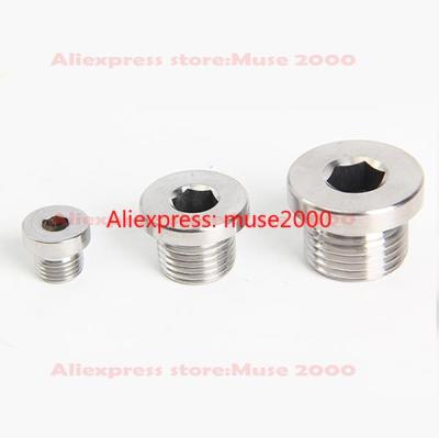 304 steel male thread plug ending ED flange type M8 M10 M12 M14 M16 M20 M22 M27 1/8 1/4 1-1/2 Inch seal hydraulic tube cap cover