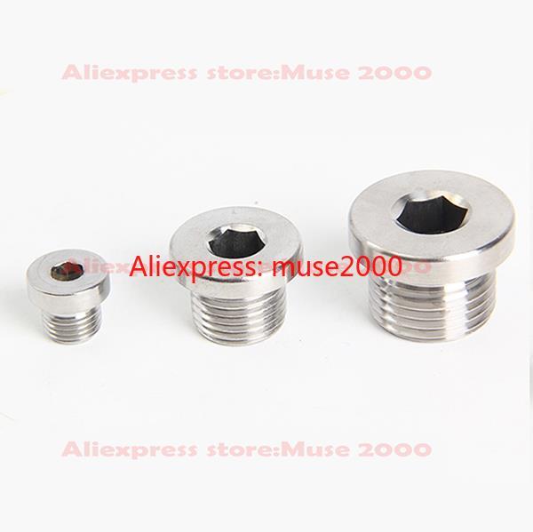 304-steel-male-thread-plug-ending-ed-flange-type-m8-m10-m12-m14-m16-m20-m22-m27-1-8-1-4-1-1-2-inch-seal-hydraulic-tube-cap-cover