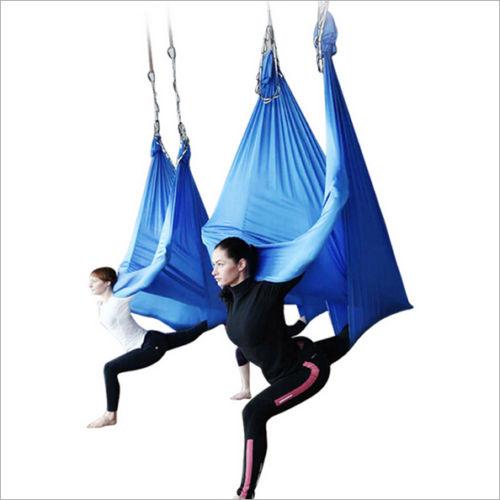 Dark Grey 2 Aerial Yoga Hammock 5.5 Yards Premium Aerial Silk Fabric Yoga Swing for Antigravity Yoga Inversion Include Daisy Chain,Carabiner and Pose Guide 