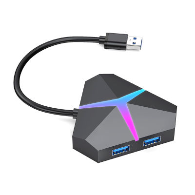 Yeqinhuia ปลั๊กเอนกประสงค์ Usb3.0 Usb3.0แท่นวางมือถือแท่นวางมือถือฮับ Usb3.0 4พอร์ตความเร็วสูงขยายการเชื่อมต่อแล็ปท็อปของคุณด้วย Usb พิเศษพอร์ตเร็วการถ่ายโอนข้อมูลแยกพลังงานแอมป์แล็ปท็อปที่เหมาะ