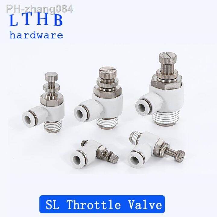 sl-throttle-valve-white-quality-fast-connection-4-6-8-10-12mm-hose-fitting-thread-1-8-quot-1-4-quot-3-8-quot-1-2-quot-air-speed-regulating-valve