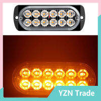 12led 36W รถด้านข้างไฟเตือนไฟฉุกเฉิน Slim 12-24V สัญญาณ Strobe High-Power Bright โคมไฟสำหรับรถบรรทุกรถจักรยานยนต์【fast】