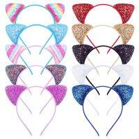 【YF】 New Childrens Sequined Explosive Cartoon Sweet Headband Custom Starfish Shell Scale Sequin Cat Ear Jewelry Accessories Headwear