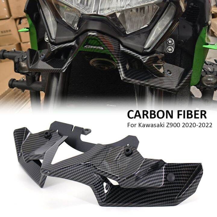 Z Carbon Fiber Naked Front Spoiler Winglet Aerodynamic Wing Kit