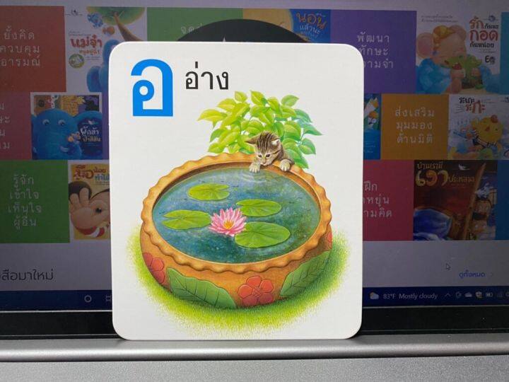 ห้องเรียน-flash-card-บัตรคำอ่านประกอบภาพ-ก-ไก่-บรรจุบัตรภาพ-44-ใบ-สอนพยัญชนะไทย-ก-ฮ