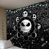 Nightmare Before Christmas Starry Night Sky Gift for Movie Lover Tapestry Skin-friendly Polyester Tapestry Tapiz 95x73cm Tapestries Hangings