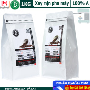 1kg cà phê bột pha máy Espresso 100% Arabica Đà Lạt rang medium thương