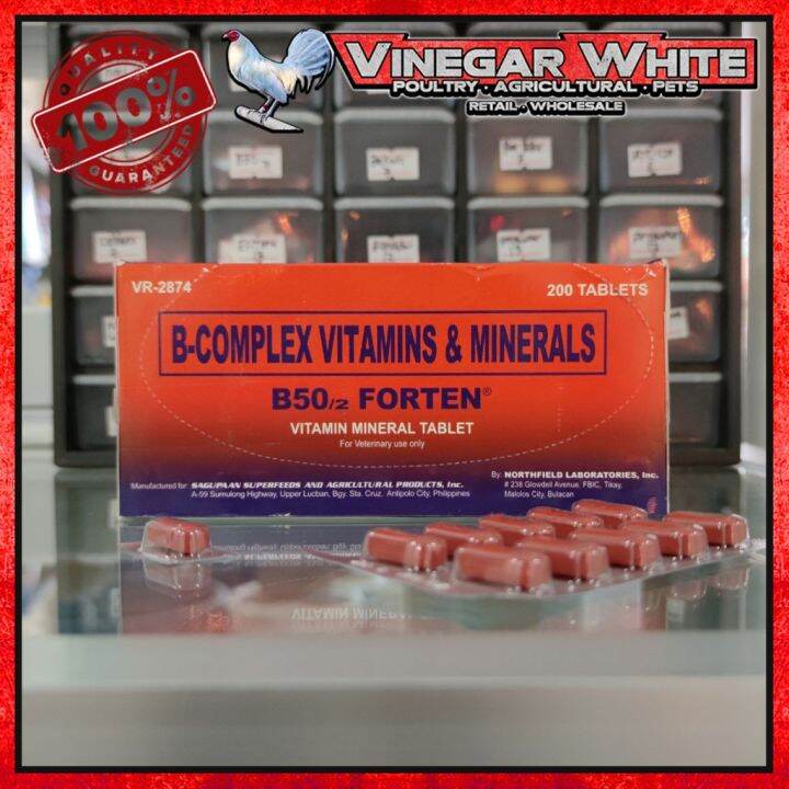 B50 B-complex Vitamin Mineral Tablet For Gamefowl And Poultry | Lazada PH