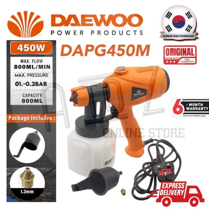 【DAEWOO POWER PRODUCTS】DAEWOO DAPG450M 800mL SPRAY GUN DAEWOO 450W ...