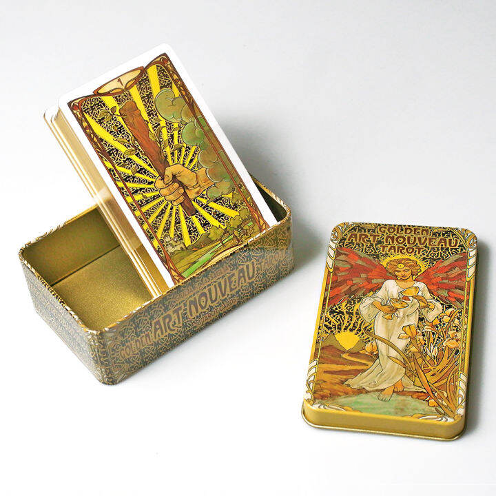 Light Seers Tarot Deck In A Tin With General Paper Guidebook Divination Entertainment Parties