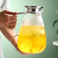[COD] Cold kettle glass cold large-capacity fruit tea flower teapot set
