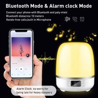 Wireless Bluetooth Speaker 360 Degree Rotation Projector Night Light LED Lamp Digital Clock Music Player Support SD TF Card YYK