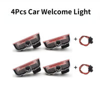 4Pcs Door Projector Lamp For VW Golf 5 6 7 Sharan 7N Touran CC Passat Magotan B7 B8 Rline Tool Projector LED Car Salon Door Lamp