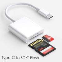 Type-C Card Reader To SD/TF TF-Flash USB C Card Readers Adapter Device for Samsung Huawei XiaoMi Macbook Pro Laptop Phone Type C