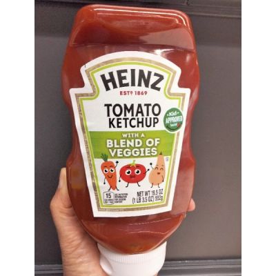🔷New Arrival🔷 Heinz Tomato Ketchup With Veggies  ซอสมะเขือเทศ ผสมผัก 520 กรัม 🔷🔷