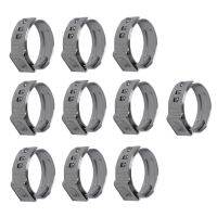 2x 10 Pieces Professional Hose Clamp Set Made of Stainless Steel High-quality