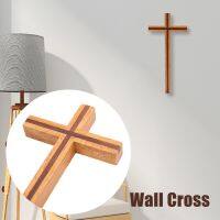 Rubber Wood Craft Solid Elegant Gift Mysterious Simple Blessing Hanging Ornament Christian Style Home Decor Wall Cross Church