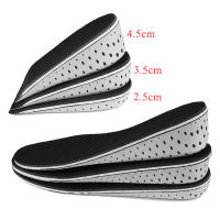 Height Increase Insoles Half Shoe Pads Men Women Breathable Memory Foam Heel Lifting Inserts 2.5-4.5cm Invisible Heightening Pad