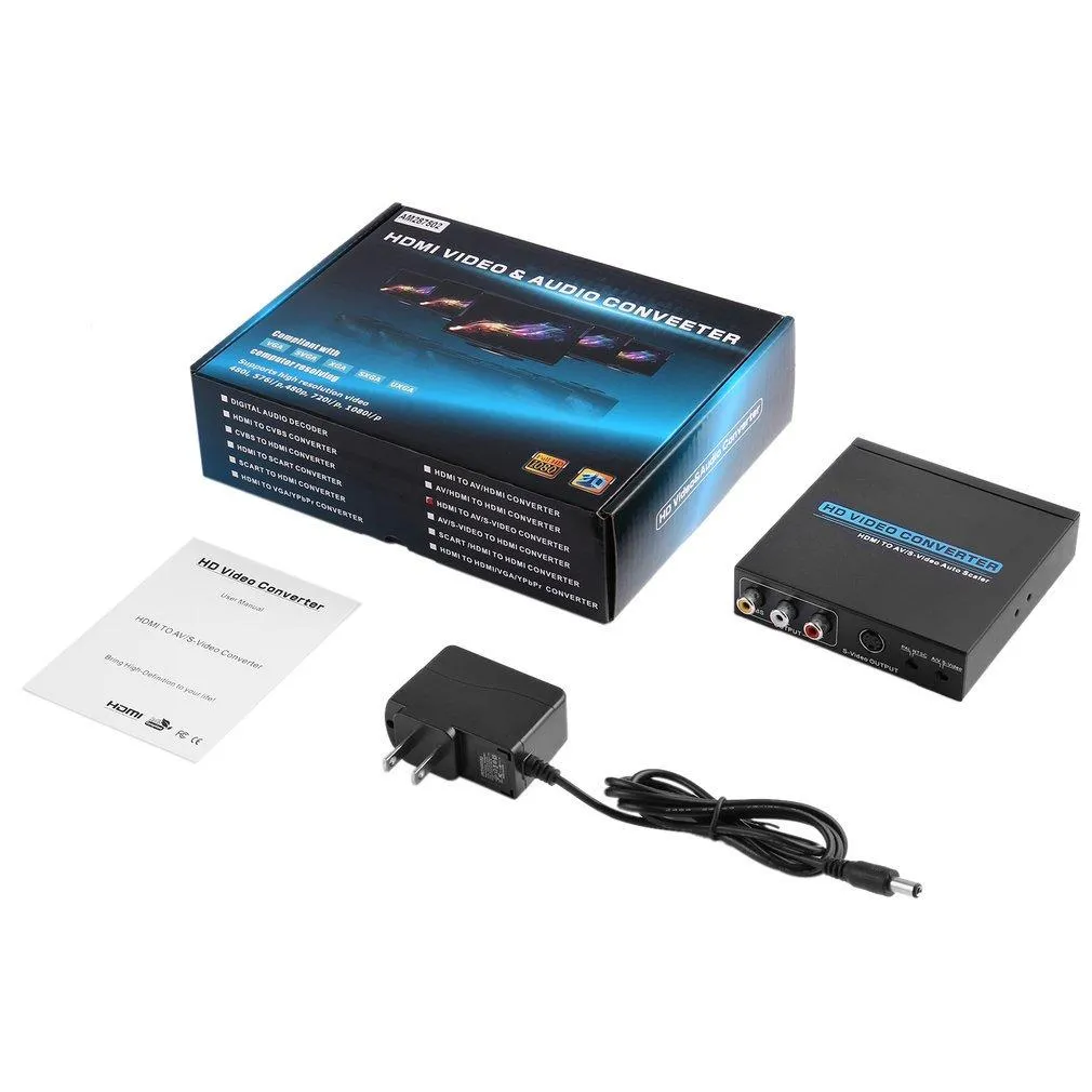 Brillante eficacia Red Allwin Mini No Signal Interference HDMI To AV/S-Video HD Video And Audio  Converter | Lazada