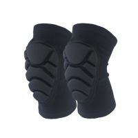 [Rear Waves]1คู่หนาฟุตบอลวอลเลย์บอล ExtremeKnee Pads สนับสนุนรั้งปกป้องเข่า Protector Kneepad Rodilleras