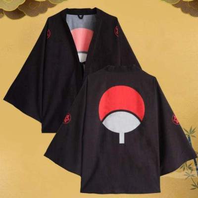 ใหม่อะนิเมะ Hokage Kakashi Sasuke Sharingan Uchiha สัญลักษณ์ Kimono Ninja ชุดคอสเพลย์เสื้อคลุม Cardigan Haori ชุดนอนเสื้อคลุมอาบน้ำ Coat