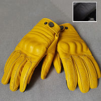 Spring Summer Racing Motorbike Cowhide Gloves Mens Women Driving Supertech BlackYellow racing bike knight Leather motorcycle